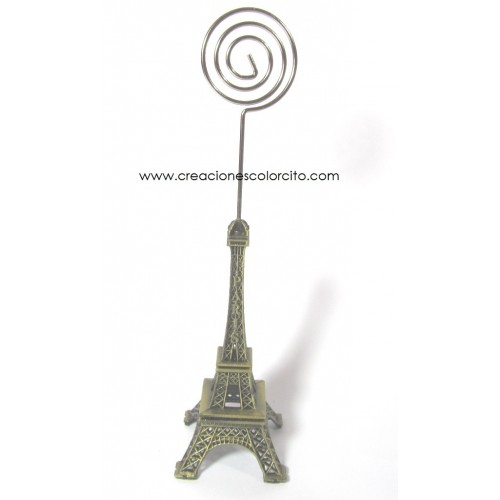 Recuerdos para bautizo Portapapel torre Eiffel metal