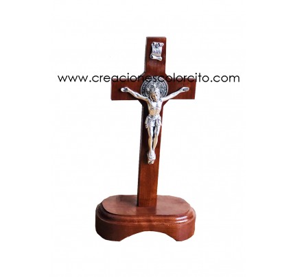 Cruz de madera San Benito 28 cm.