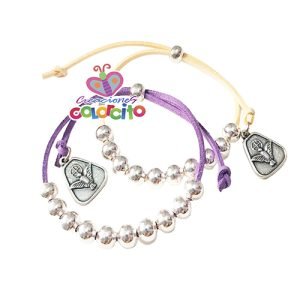 Primera Comunión - pulsera gamuza medalla espíritu santo