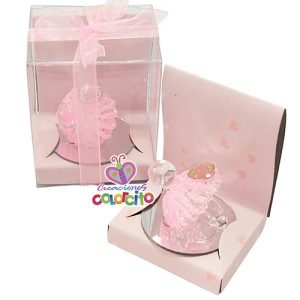 Baby Shower - Chupón rosa cristal
