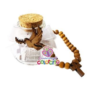 Misa de honras - Pulsera cuentas en frasco aplique