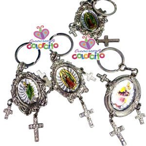 Misa de Honras - Llavero medallón santos variados dije cruz