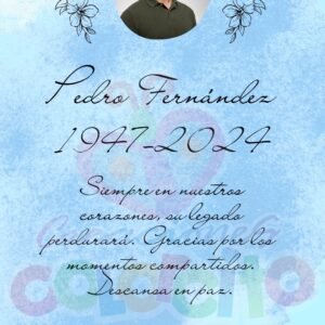 Misa - Tarjeta Invitacion de Misa de Honras #000333