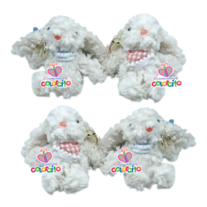 Sorpresas infantiles - Llavero peluche  perrita blanca