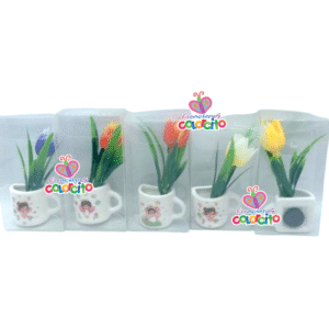Bautizo - Tulipanes imantados diseño niñas variadas