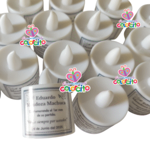 Misa - Velas led diseño adhesivo personalizado