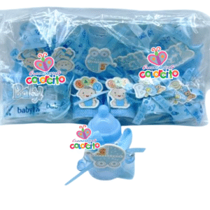 Baby shower -  Biberon diseño variados dije celeste #003