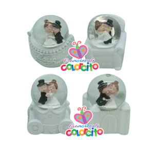 Bodas - Esfera cúpula de novios variados