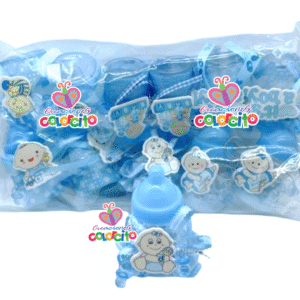 Baby shower -  Biberon diseño variados dije celeste #001