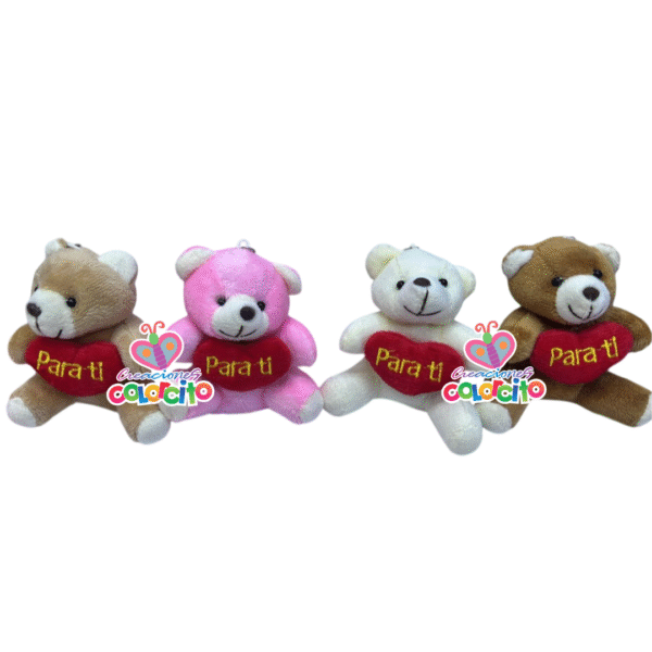 Sorpresas infantiles - Llavero peluche Oso Corazon Para ti