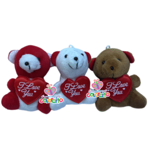 Sorpresas infantiles - Llavero peluche Oso Corazon I love you