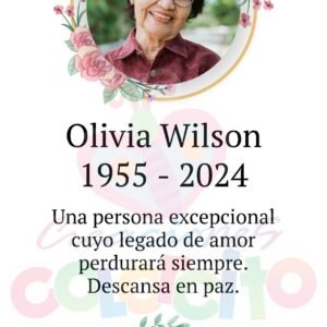 Misa – Tarjeta Invitacion de Misa de Honras #000051