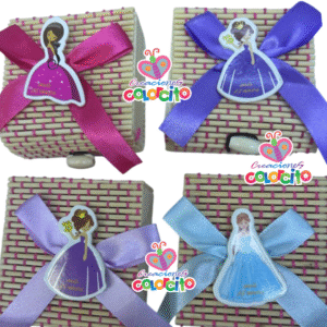15 años - Mini cofre rustico con diseños variados