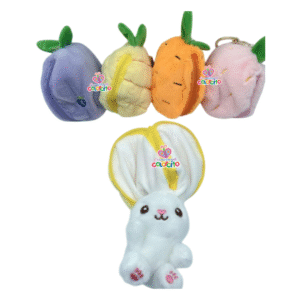 Sorpresas infantiles - Llavero peluche conejito guarda oreja colores