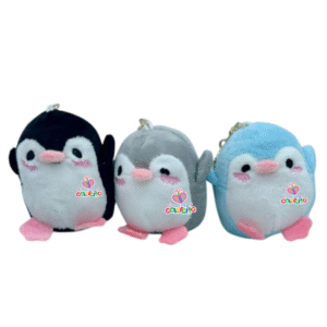 Sorpresas infantiles - Llavero peluche pingüino patitas rosadas