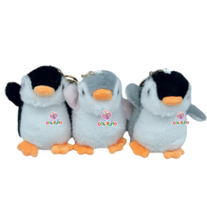 Sorpresas infantiles - Llavero peluche pingüino patitas naranja