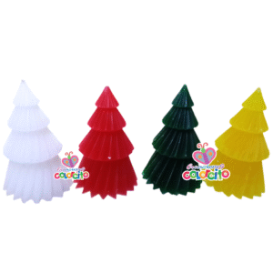 Regalos Navideños - Velas navideñas arbolito colores