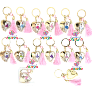 Quince años - Llavero corazón diseños 15 años