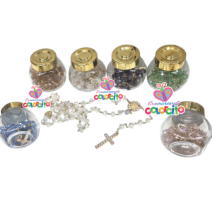Misa - Rosario de Murano colores en frasco