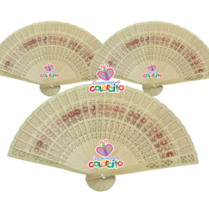 Quince años - Abanicos de bambú diseño