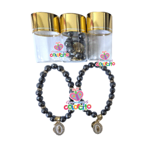 Misa - Pulsera diseño santos en botellita