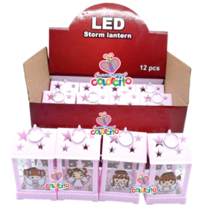 Bautizo - Lámpara casita estrellas diseño angelitos