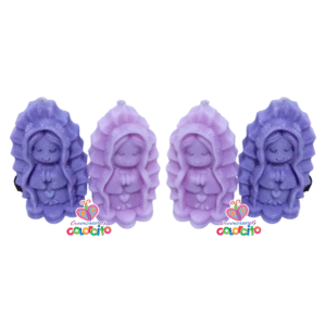 Bautizo – Vela en forma de Virgen de Guadalupe Caricatura