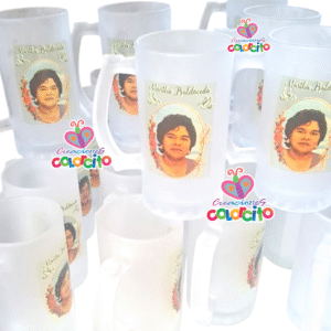 Misa de honras - Tazas pavonadas grabadas al horno