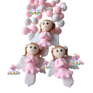Bautizo – Angelitas en cerámica al frio