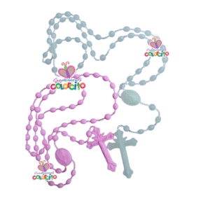 Primera Comunión - rosario acrílico colores