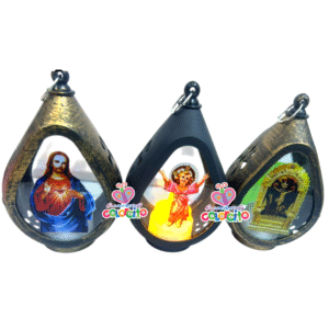 Misa de honras - Lámpara gota diseño de santos variados