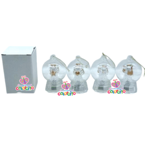 Misa de honras - Angelito de cristal aureola dorada cúpula redonda