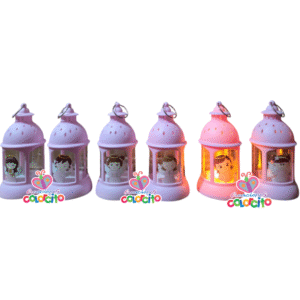 Bautizo - Lamparita rosada luz led