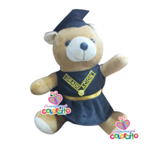 Graduación - Peluche Osa con toga vestido negro