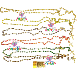 Misa de honras - Rosarios de murano colores en frasco