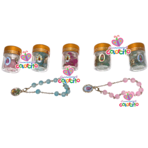 Primera comunión -  Pulsera dije caricatura Virgencita de Guadalupe