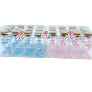 Baby Shower – Botellas con chupón acrílico