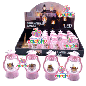 Bautizo - Lámpara lamparín rosado diseño varios