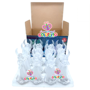 Bautizo – Angelitos de acrílico led transparentes