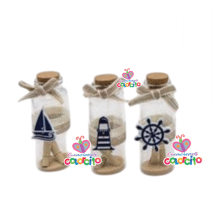 Quince años - Botella con dijes marinos