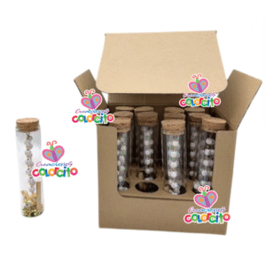 Misa de honras - Botella con pulsera dije crucifijo dorado