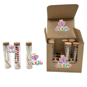 Misa de honras - Botella con pulsera dije crucifijo